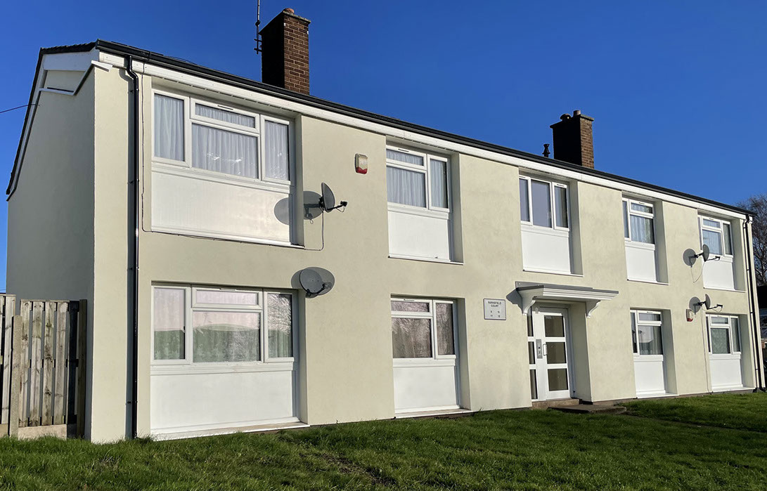 Thermal upgrade scheme to numerous solid brick properties